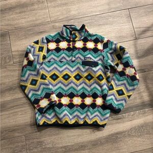 Patagonia Women's Synchilla Snap Aztec Twist Fleece Pullover Size S